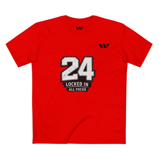 24 Locked In Tee — "Locked In All Focus" WREPPED Athletic Graphic T-Shirt