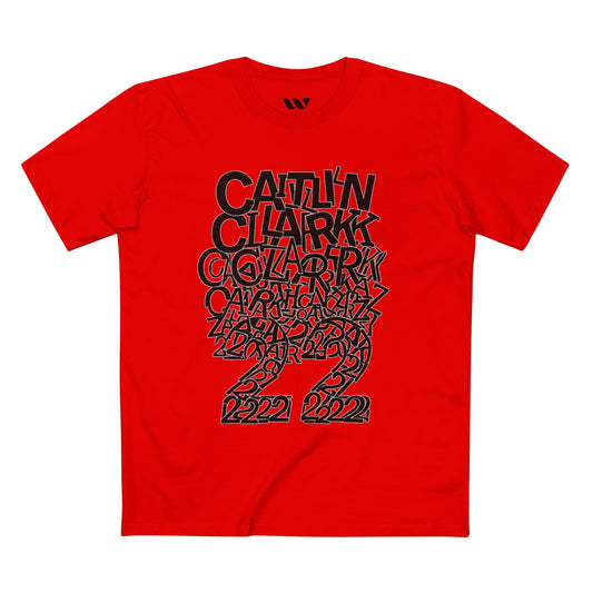 Caitlin Clark - Name Typography 'Caitlyn Clark 2022' Graphic Tee