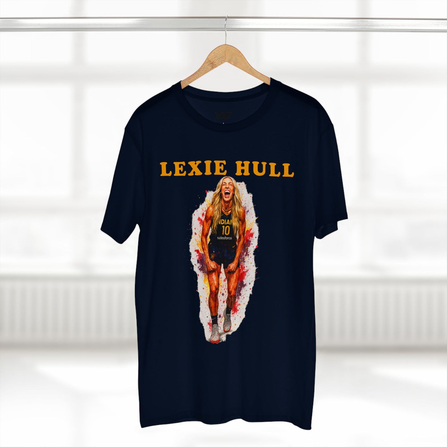Lexie Hull Basketball Player Tee — Women's Basketball Watercolor Jersey Shirt