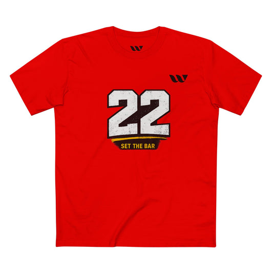 '22 Set The Bar' Number Graphic Tee — WREPPED Athletic Vintage Sports Shirt