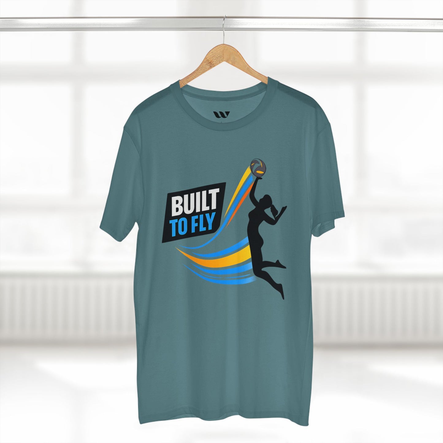 Volleyball Tee — "Built to Fly" Women's Volleyball Shirt - WREPPED