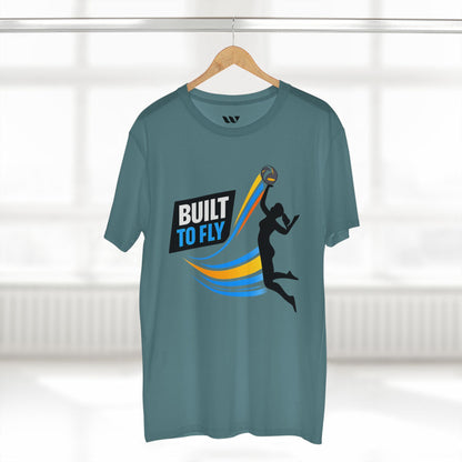 Volleyball Tee — "Built to Fly" Women's Volleyball Shirt - WREPPED