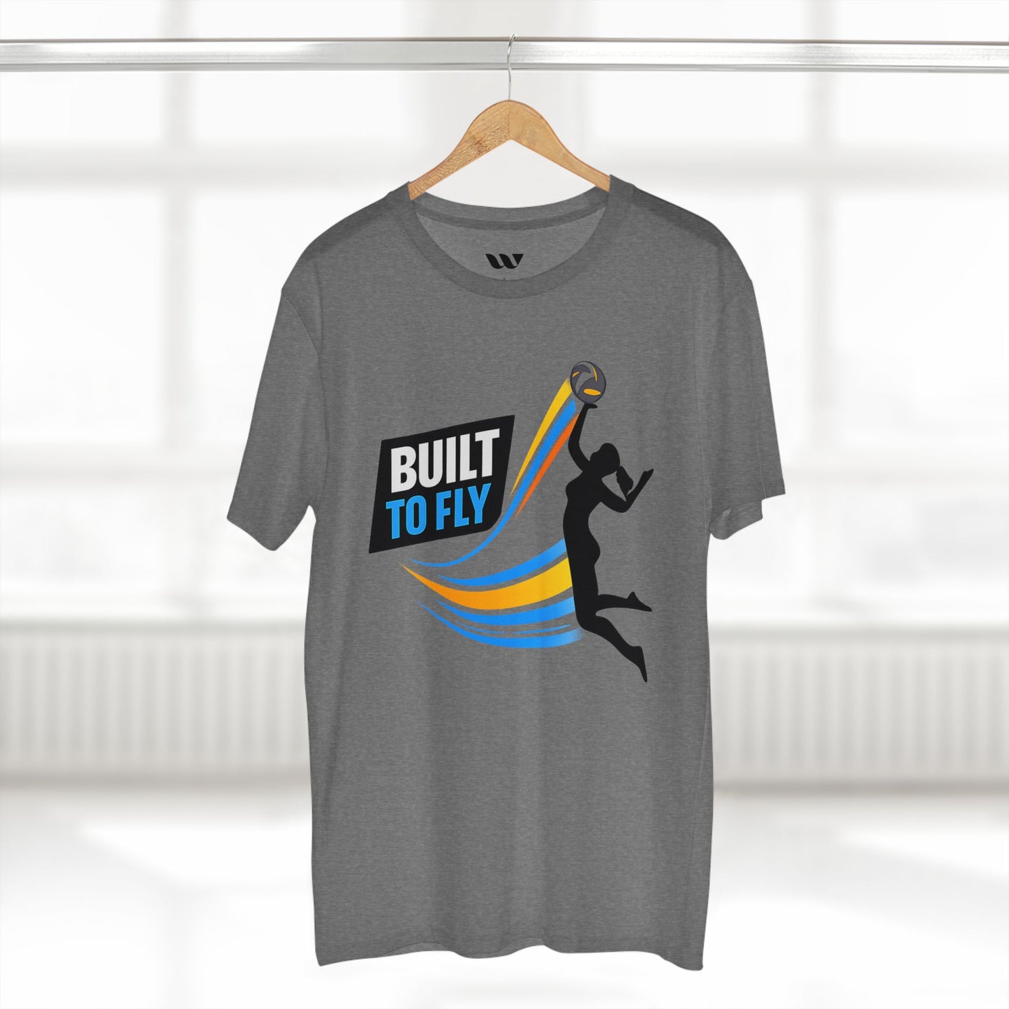 Volleyball Tee — "Built to Fly" Women's Volleyball Shirt - WREPPED