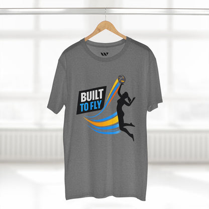 Volleyball Tee — "Built to Fly" Women's Volleyball Shirt - WREPPED
