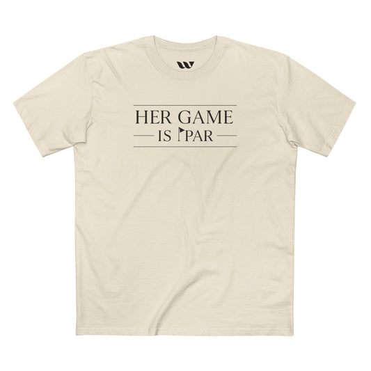 Her Game Is Par Golf T-Shirt — Funny Women's Golf Tee - WREPPED