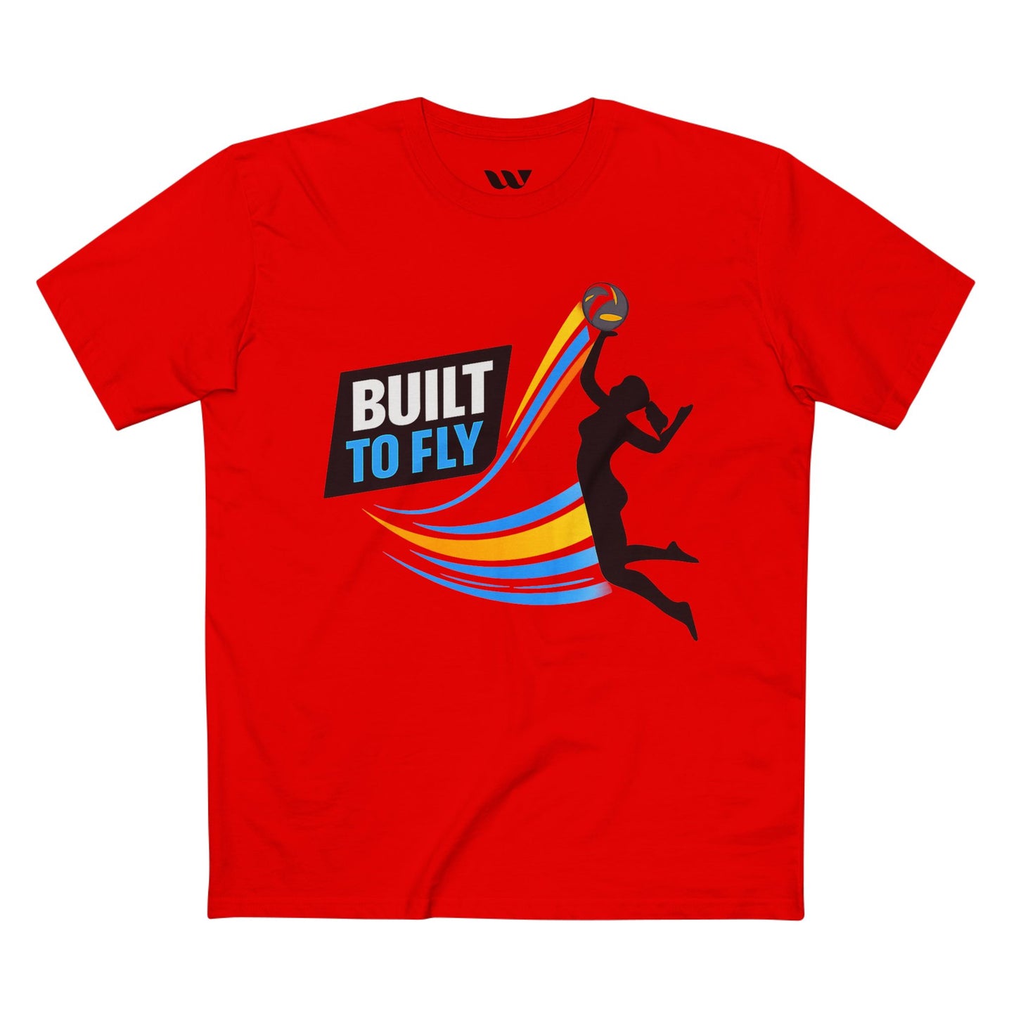 Volleyball Tee — "Built to Fly" Women's Volleyball Shirt - WREPPED