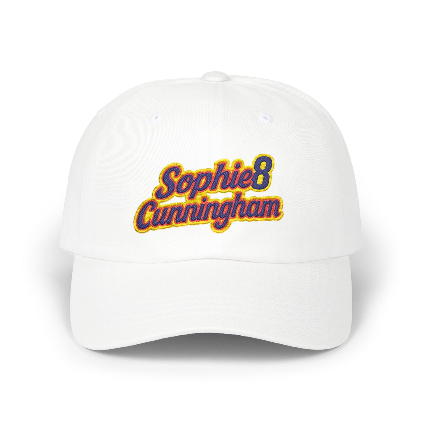 "Sophie Cunningham" Retro Script Embroidered Baseball Hat