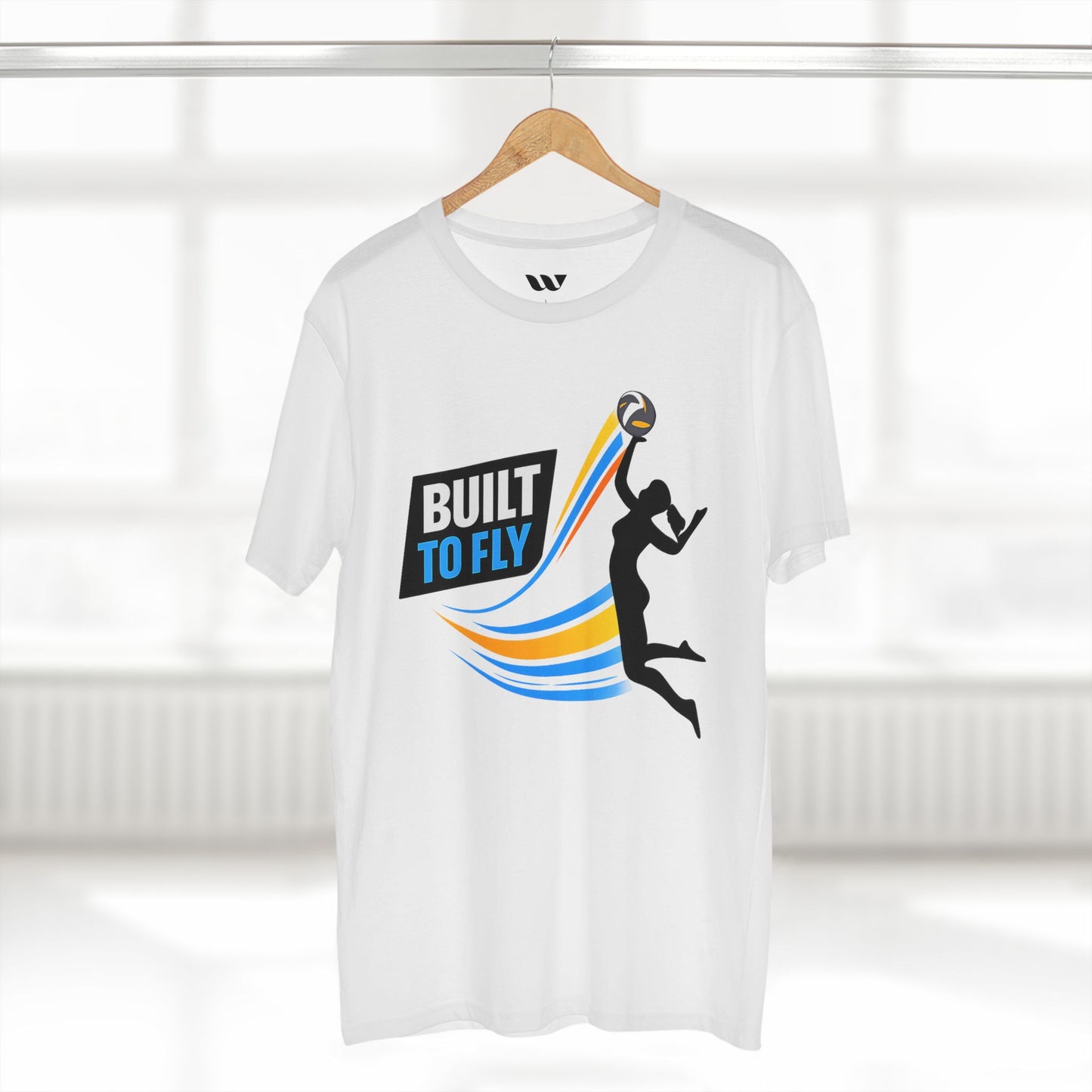 Volleyball Tee — "Built to Fly" Women's Volleyball Shirt - WREPPED