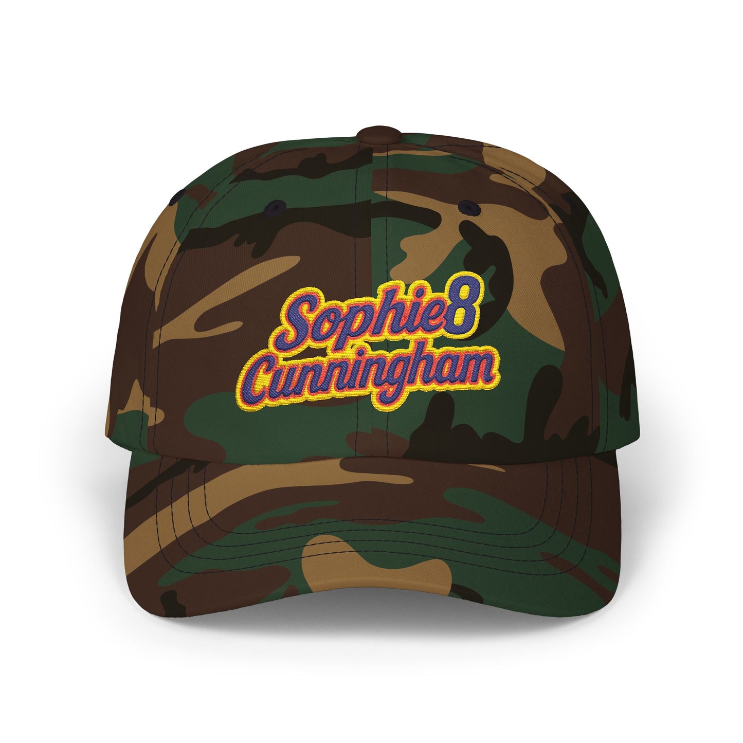 "Sophie Cunningham" Retro Script Embroidered Baseball Hat