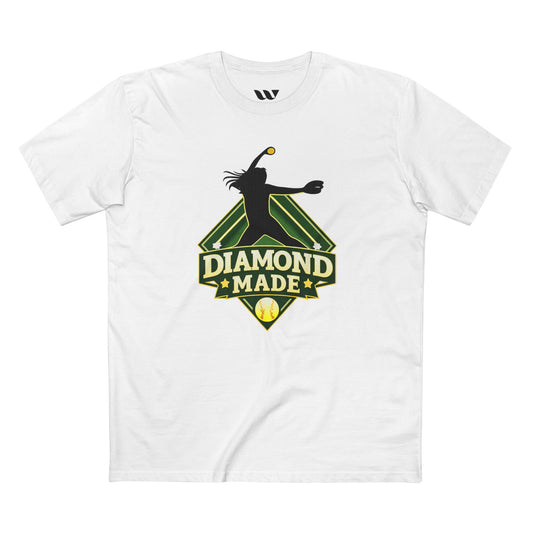Diamond Made Softball T‑Shirt —WREPPED