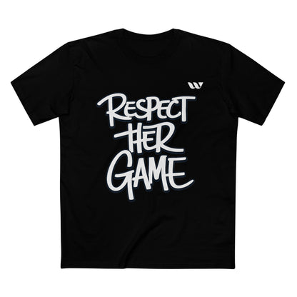 Respect Her Game T-Shirt — WREPPED Empowerment Sports Tee