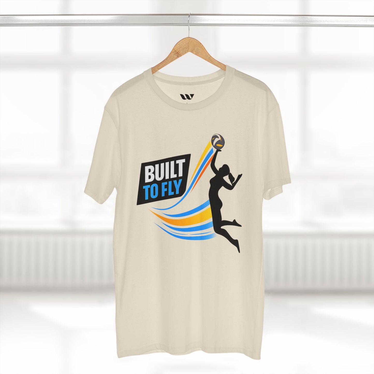 Volleyball Tee — "Built to Fly" Women's Volleyball Shirt - WREPPED