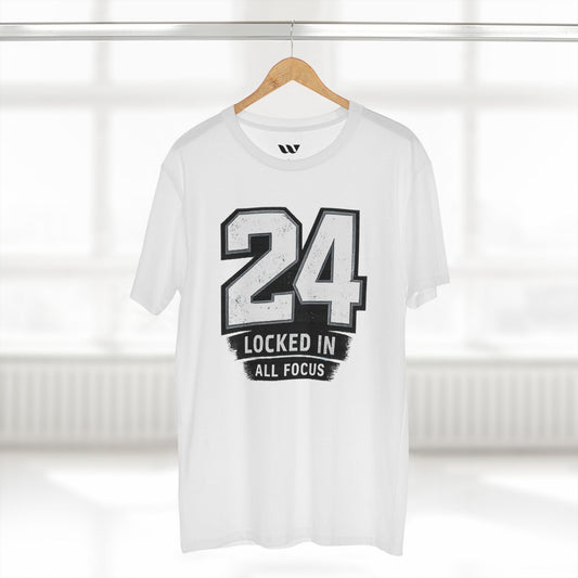 24 Locked In Tee — 'Locked In All Focus' Sports Shirt