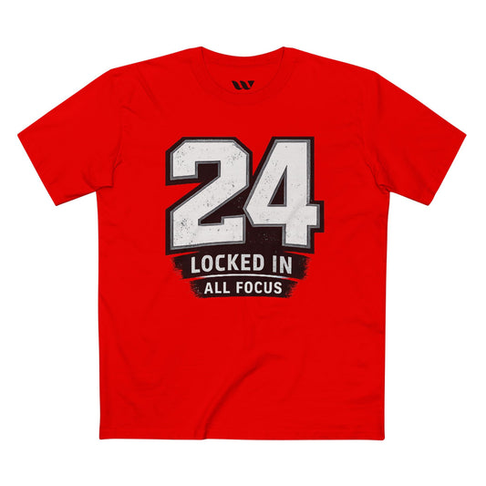 24 Locked In Tee — 'Locked In All Focus' Sports Shirt