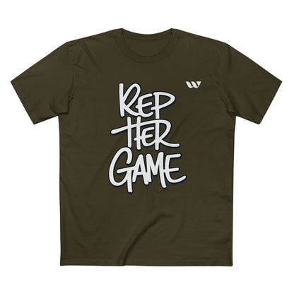 Rep Her Game T-Shirt — WREPPED Motivational Streetwear Tee