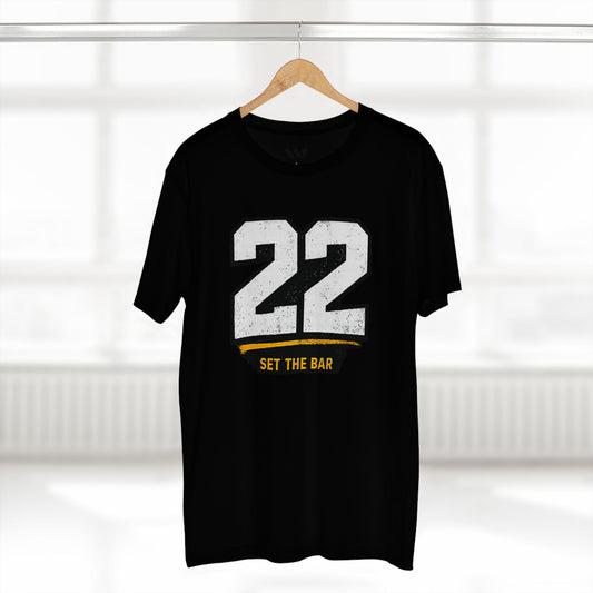 22 Set The Bar T‑Shirt — Athletic Vintage Number Tee