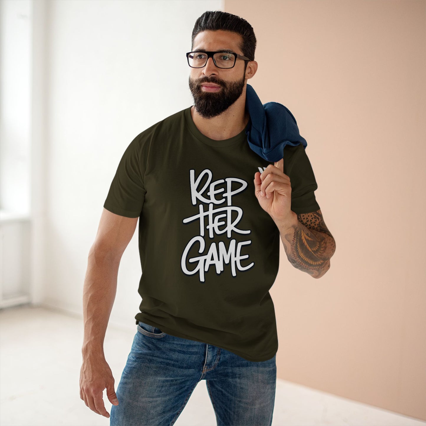 Rep Her Game T-Shirt — WREPPED Motivational Streetwear Tee