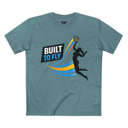 Volleyball Tee — "Built to Fly" Women's Volleyball Shirt - WREPPED