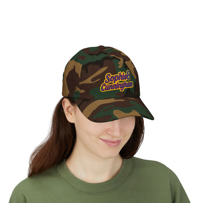 "Sophie Cunningham" Retro Script Embroidered Baseball Hat