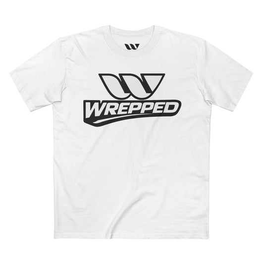 Wrepped Logo Tee — Retro Athletic Graphic T‑Shirt