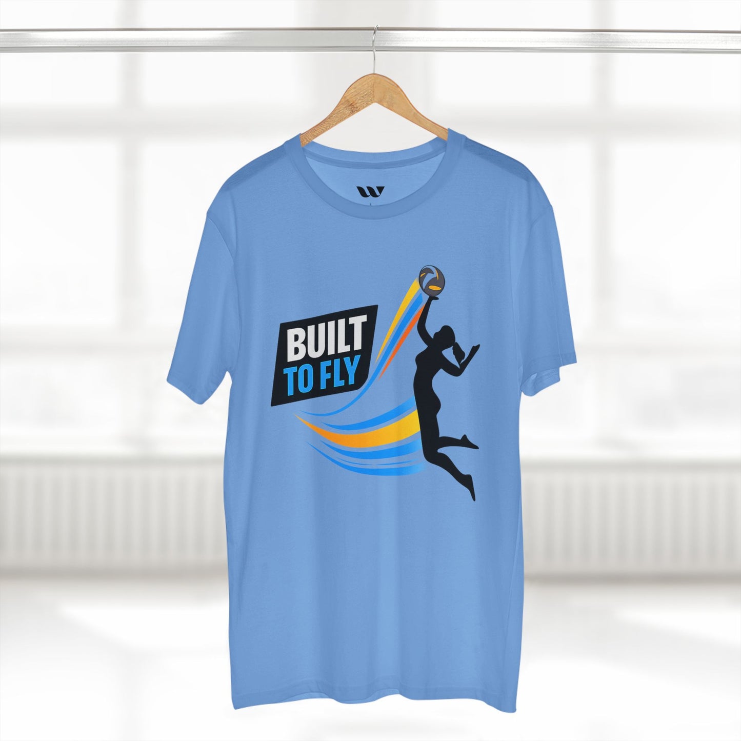 Volleyball Tee — "Built to Fly" Women's Volleyball Shirt - WREPPED