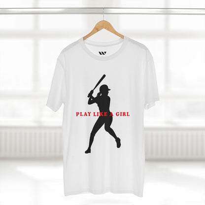 Play Like a Girl Baseball Tee — WREPPED