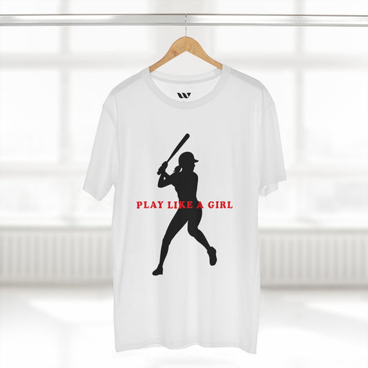 Play Like a Girl Baseball Tee — WREPPED