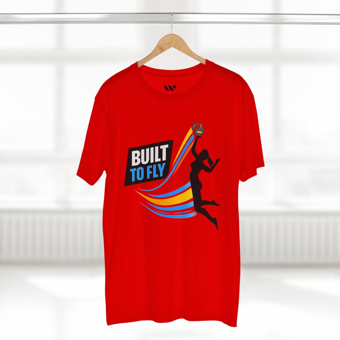Volleyball Tee — "Built to Fly" Women's Volleyball Shirt - WREPPED