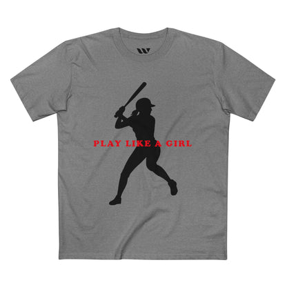 Play Like a Girl Baseball Tee — WREPPED