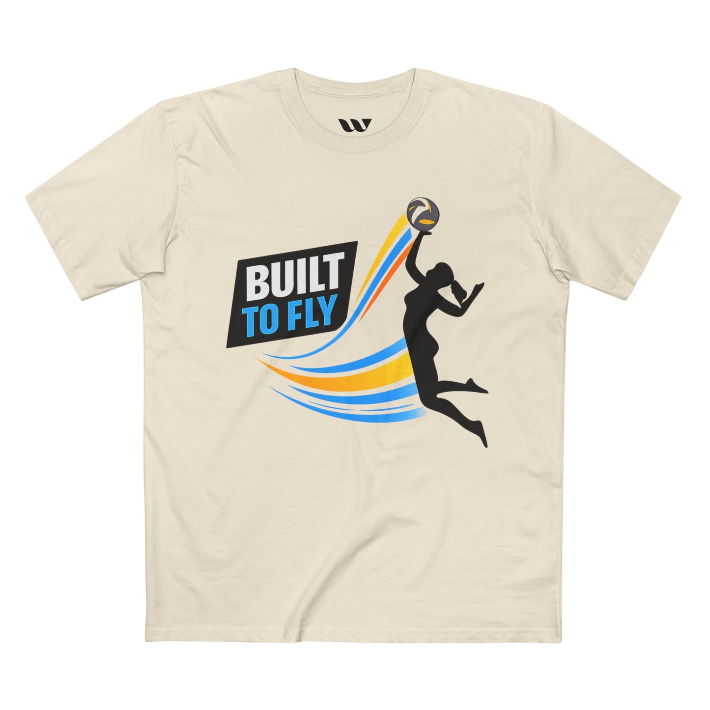 Volleyball Tee — "Built to Fly" Women's Volleyball Shirt - WREPPED