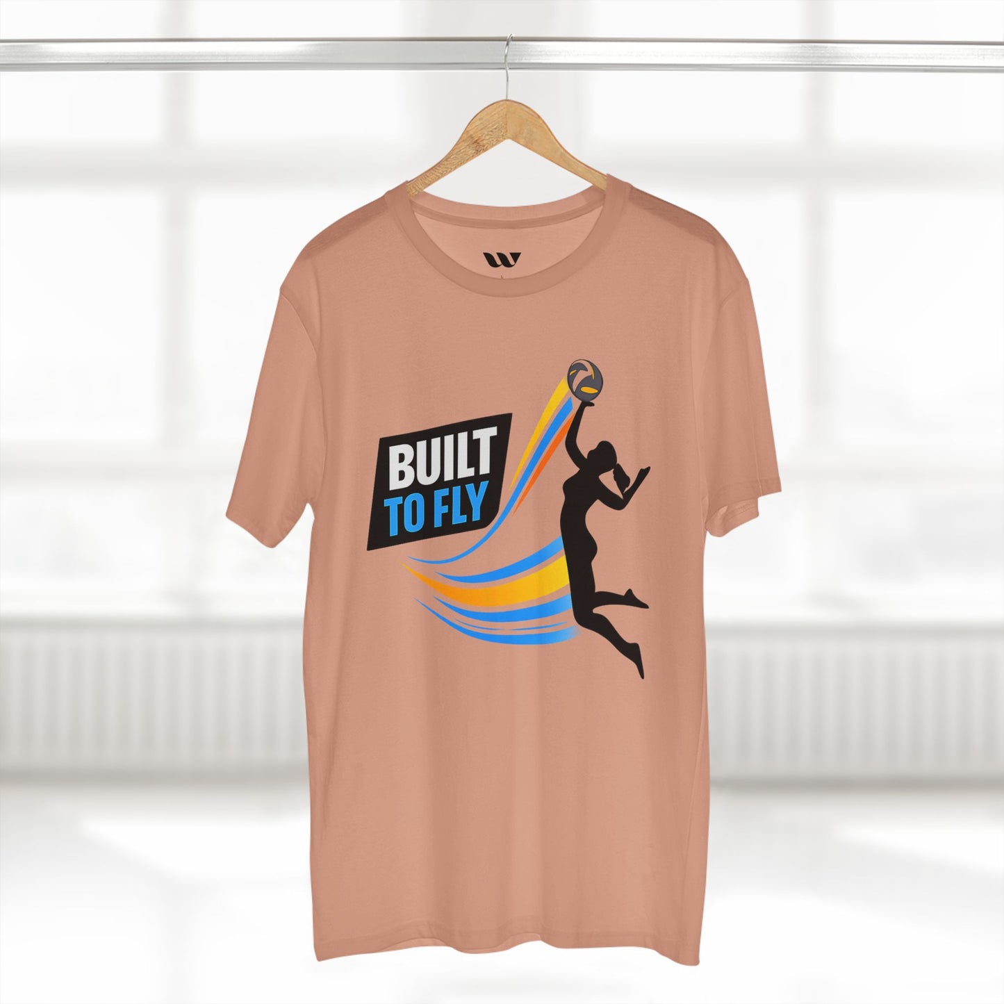 Volleyball Tee — "Built to Fly" Women's Volleyball Shirt - WREPPED