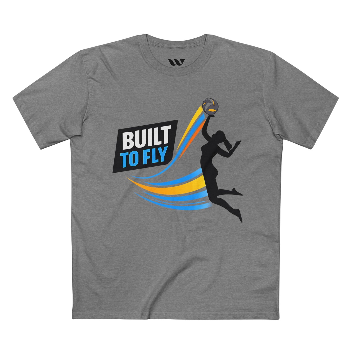 Volleyball Tee — "Built to Fly" Women's Volleyball Shirt - WREPPED