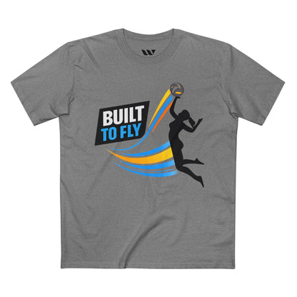 Volleyball Tee — "Built to Fly" Women's Volleyball Shirt - WREPPED