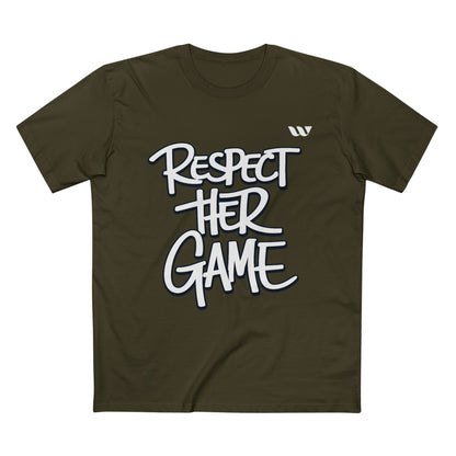 Respect Her Game T-Shirt — WREPPED Empowerment Sports Tee