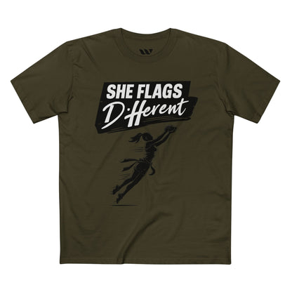 She Flags Different T‑Shirt —WREPPED